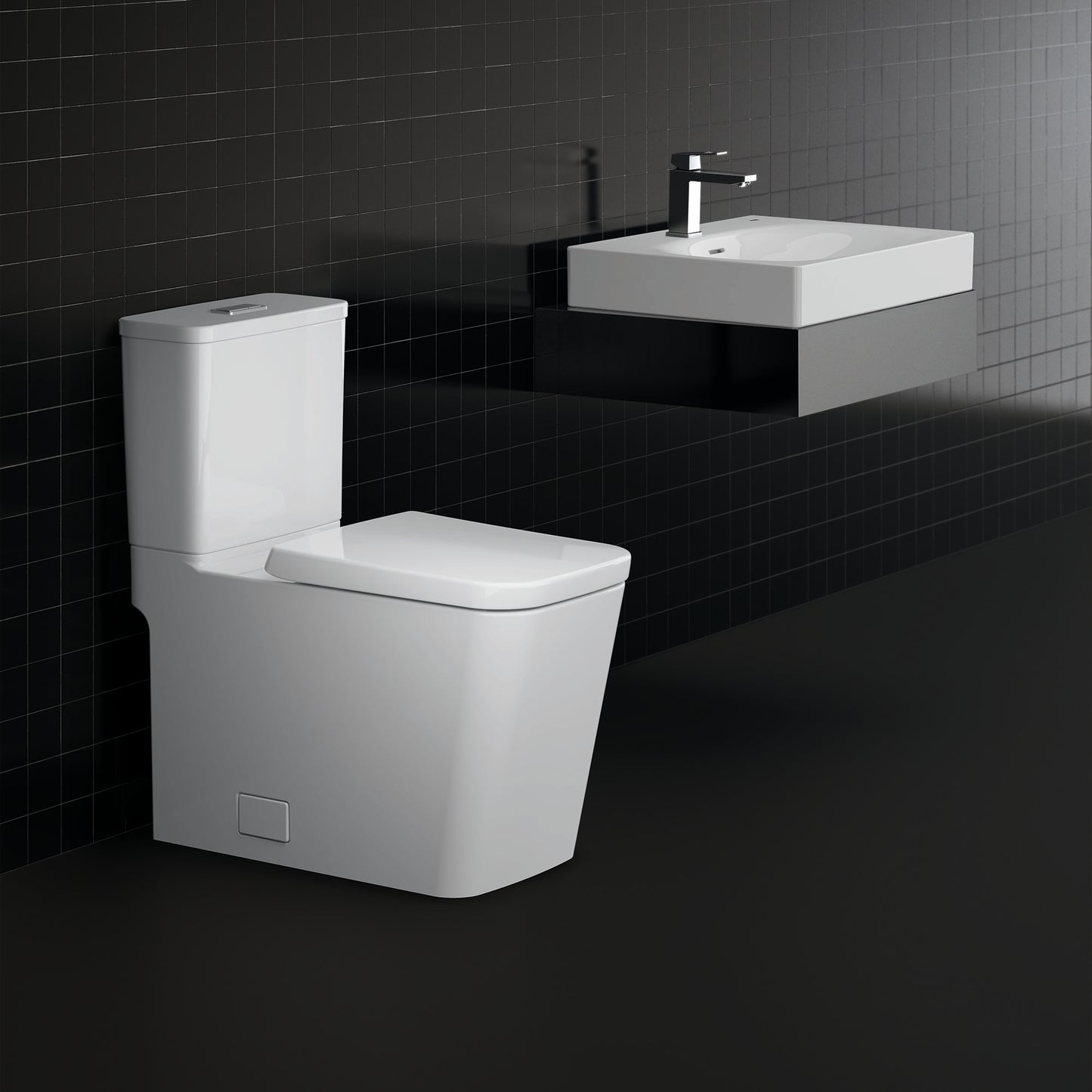 Grohe Eurocube Two-piece Dual Flush Right Height Elongated Toilet With Seat