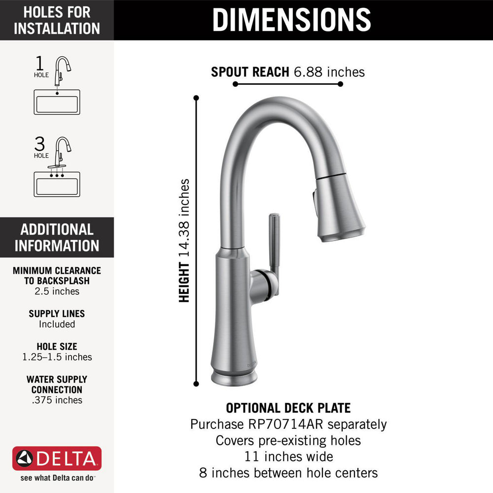Delta Coranto Single Handle Bar/Prep