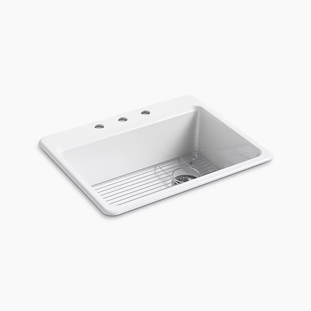 Kohler Riverby 27" Top-Mount Single-Bowl Kitchen Sink 3A1