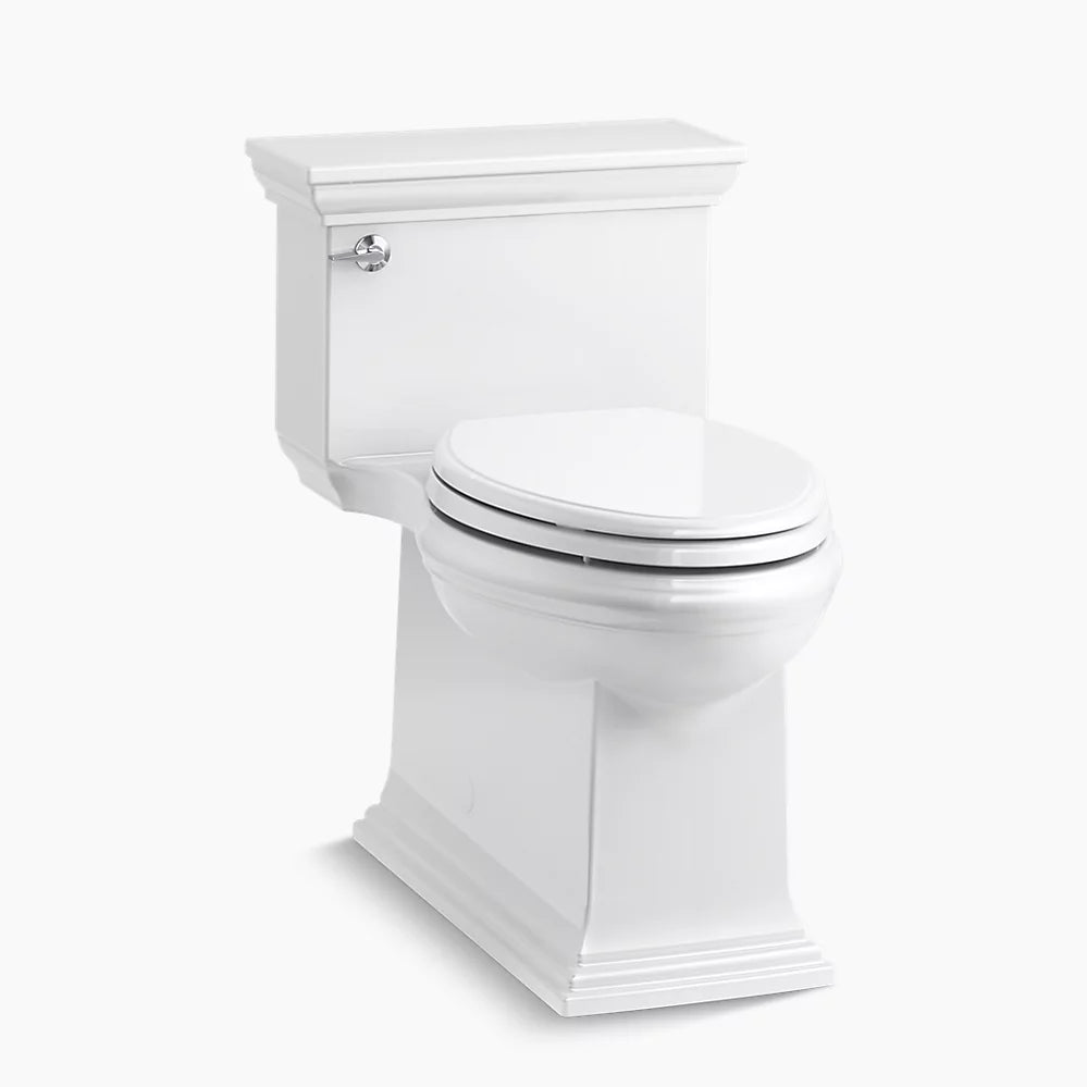 Kohler Memoirs Stately One-piece Compact Elongated Toilet With Skirted Trapway, 1.28 Gpf