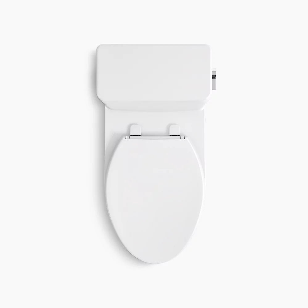 Kohler Reach One-Piece Compact Elongated Toilet With Skirted Trapway 1.28GPF