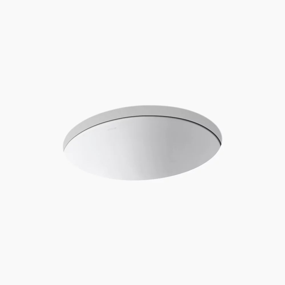 Kohler Caxton 19-1/4" Oval Undermount Bathroom Sink, No Overflow