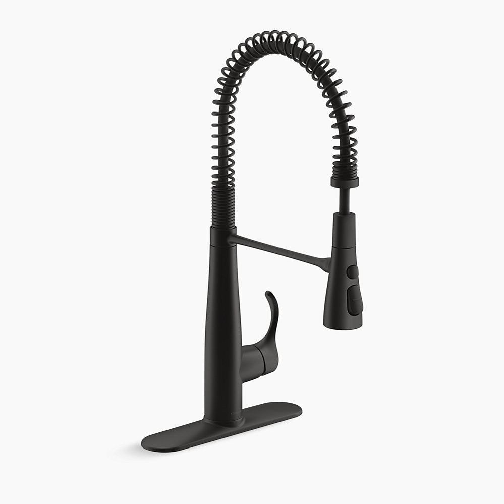 Kohler Simplice Semi-professional Kitchen Sink Faucet With Three-function Sprayhead