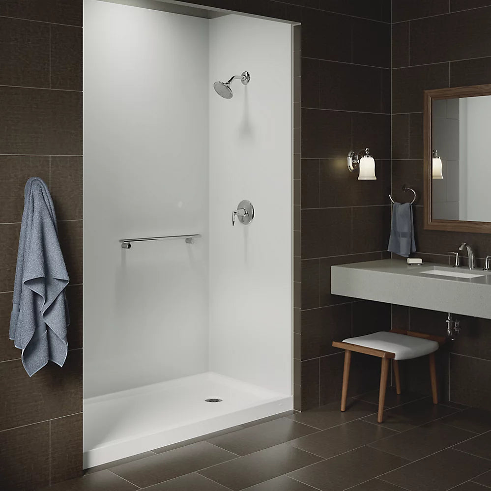 Kohler Rely 60" x 32" Alcove Shower Base Right Drain