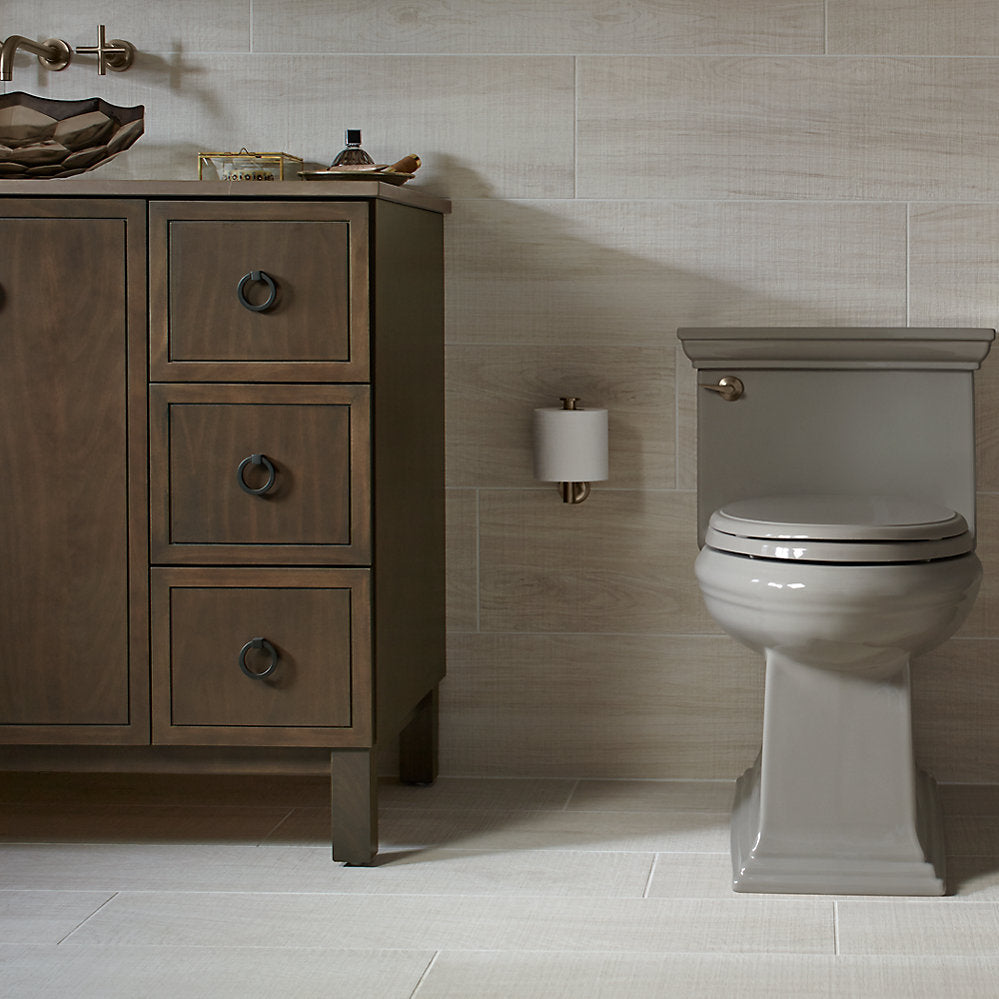 Kohler Memoirs Stately One-piece Compact Elongated Toilet With Skirted Trapway, 1.28 GPF