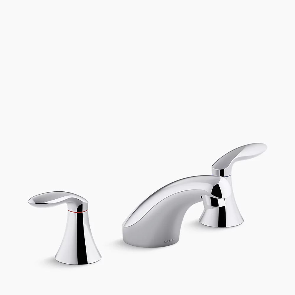 Kohler Coralais Widespread Bathroom Sink Faucet With Lever Handles, Less Drain and Lift Rod