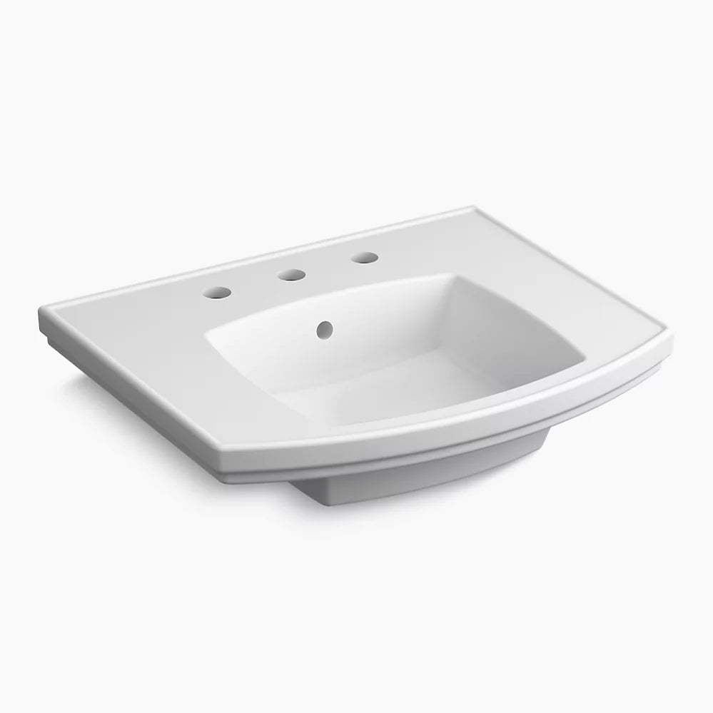 Kohler Kelston 23-3/4" Rectangular Pedestal Bathroom Sink