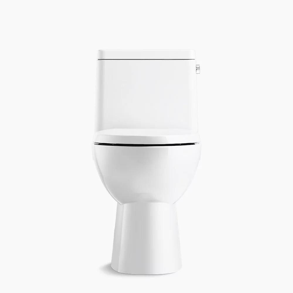 Kohler Reach One-Piece Compact Elongated Toilet With Skirted Trapway 1.28GPF