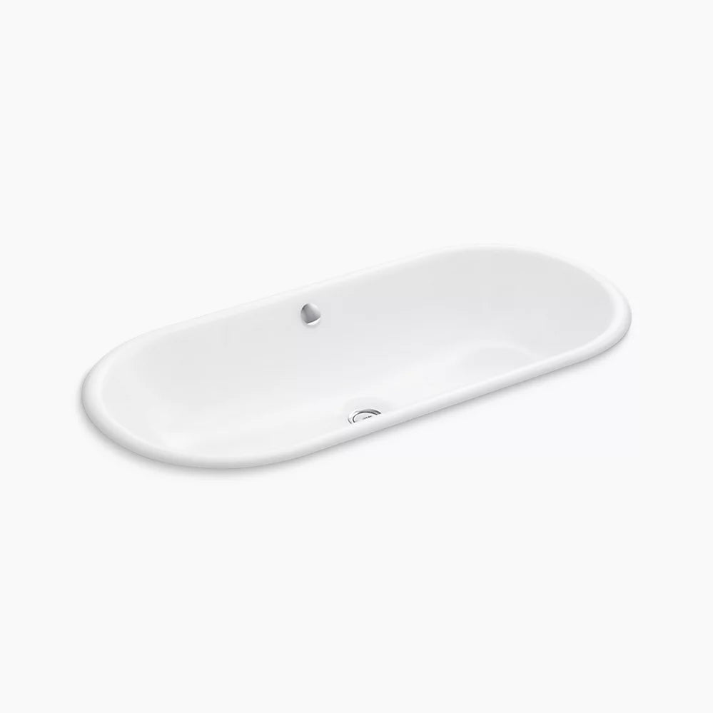 Kohler Iron Plains 33" Oval Drop-in/undermount Bathroom Sink