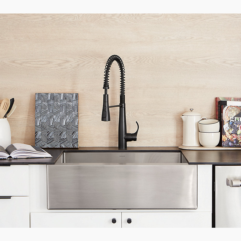 Kohler Simplice Semi-professional Kitchen Sink Faucet With Three-function Sprayhead