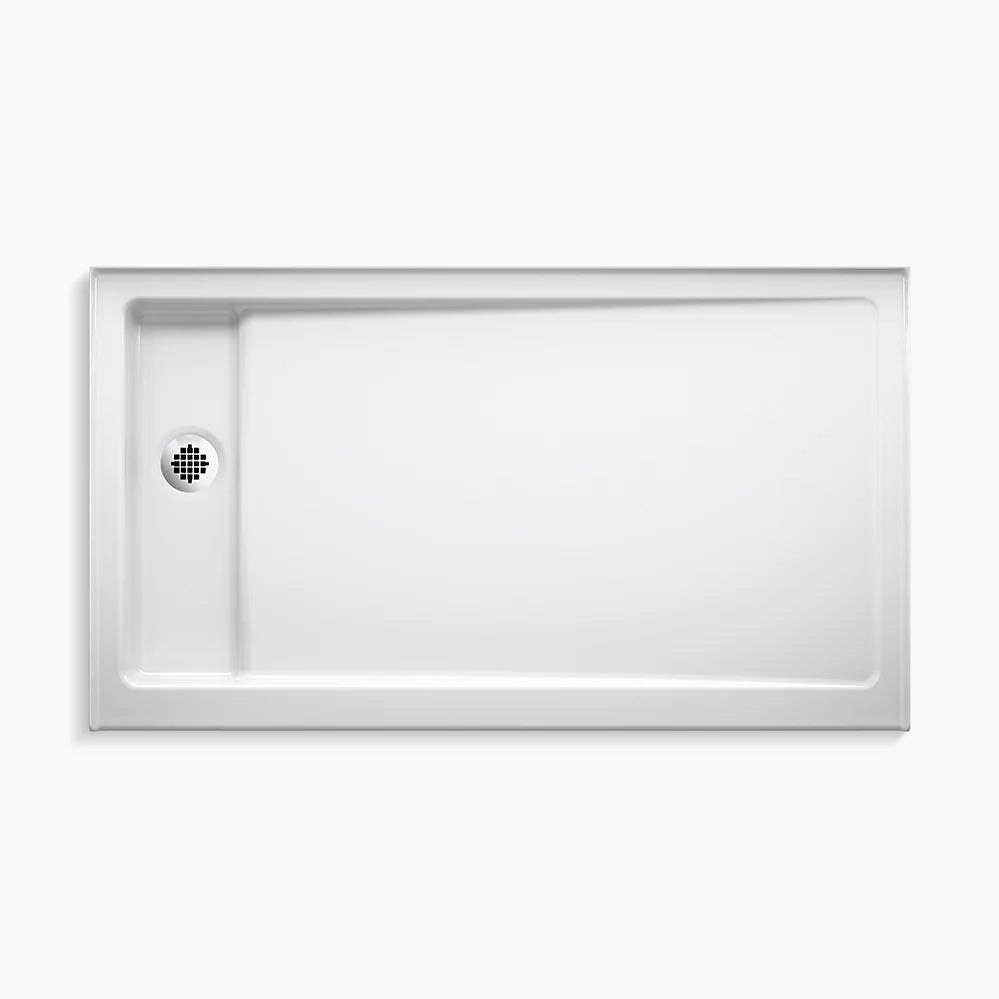 Kohler Bellwether 60" x 34" Alcove Shower Base Left Offset Drain