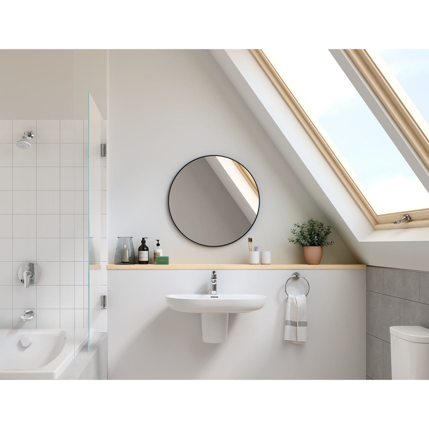 Grohe Essence Two-piece Right Height Elongated Toilet With Seat, Right-hand Trip Lever