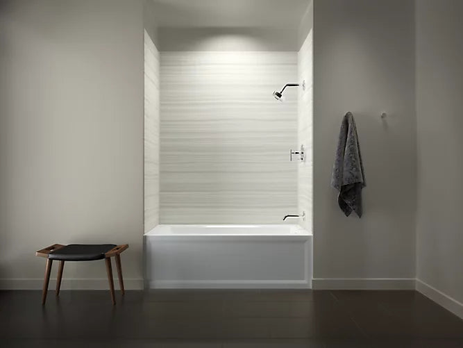 Kohler Archer 60" x 32" x 19" Alcove Bath With Integral Apron, Integral Flange and Right Hand Drain - White