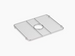 Kohler Iron/tones Stainless Steel Large Sink Rack, 18-1/4