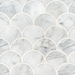 MSI Backsplash and Wall Tile Calacatta Blanco Scallop Mosaic