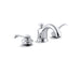 Kohler Fairfax Widespread Bathroom Sink Faucet with Lever Handles - Chrome