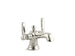 Kohler Bancroft Monoblock Single Hole Bathroom Sink Faucet With Escutcheon and Metal Lever Handles- Vibrant Polished Nickel