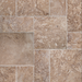 TUSCANY WALNUT TRAVERTINE TUMBLED VERSAILLES PATTERN