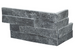 COSMIC BLACK SPLIT FACE CORNER STACKED STONE