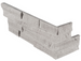 GRAY OAK 3D HONED LEDGER CORNER