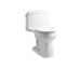 Kohler Santa Rosa Comfort Height One Piece Compact Elongated 1.28 GPF Chair Height Toilet With Quiet Close Seat