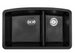 BLACK QUARTZ DOUBLE BOWL SINK 60/40-3219