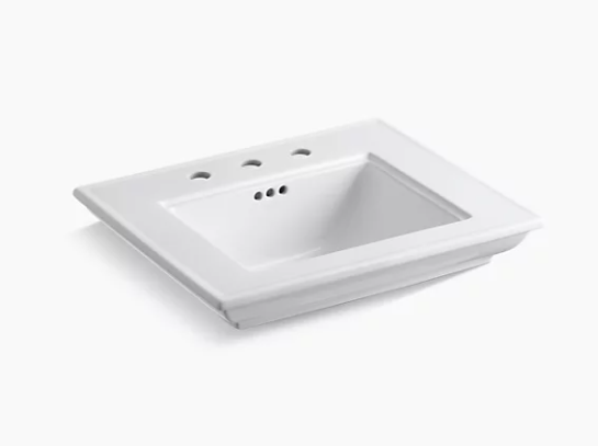 Kohler Memoirs Stately24" Console Table Bathroom Sink Basin With 8" Widespread Faucet Holes