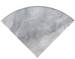 TURKISH CARRARA 9 RADIUS CORNER SHELF