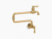 Kohler Artifacts Vintage Single Hole Wall Mount Pot Filler Kitchen Sink Faucet With 22