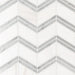 MSI Backsplash and Wall Tile Bianco Dolomite Chevron Polished Marble Tile