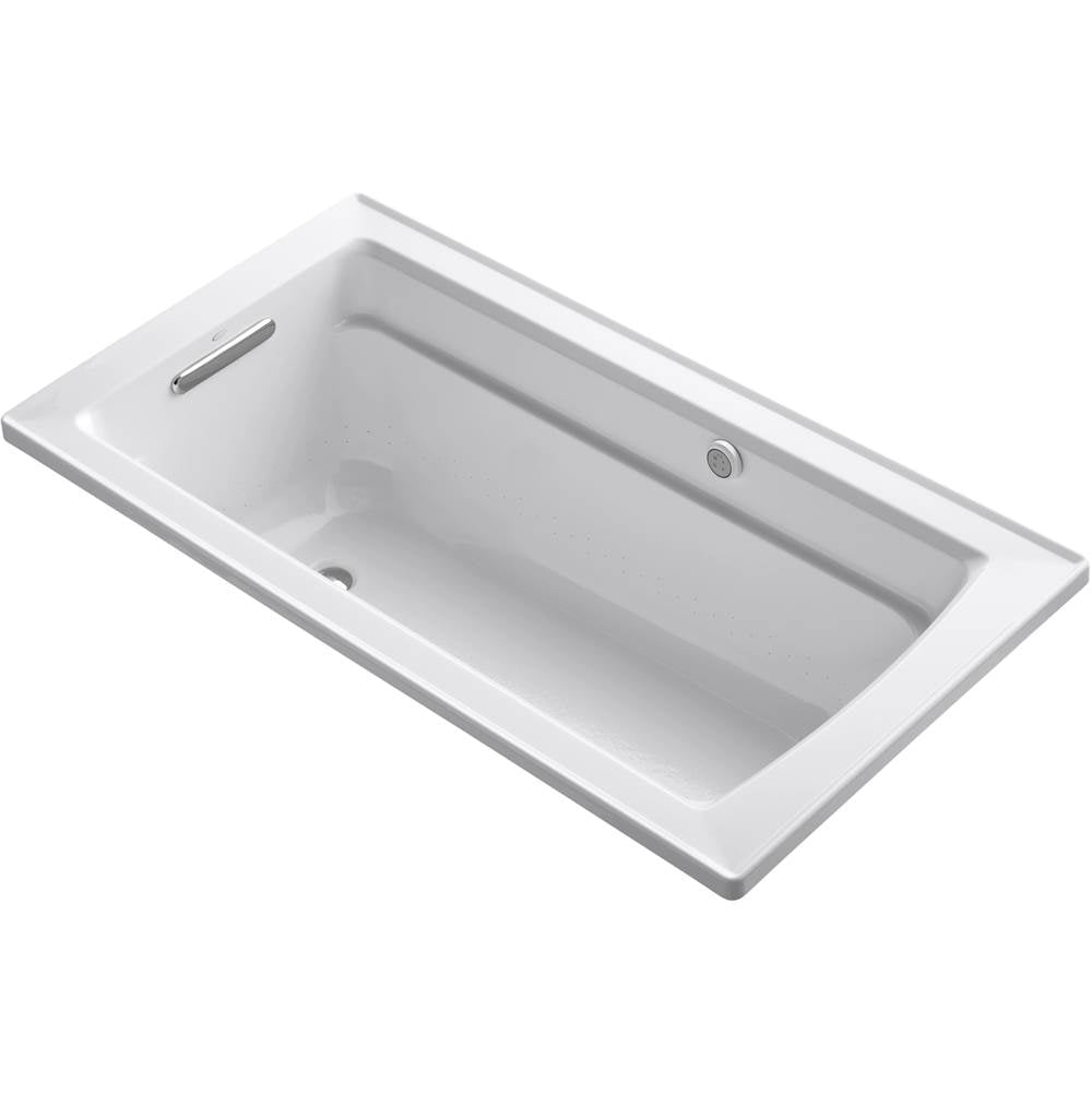 Kohler Archer 60" X 32" Drop-in Heated Bubblemassage Air Bath - White