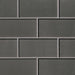 MSI Backsplash and Wall Tile Metallic Gray Subway Glass Tile 3