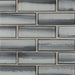 MSI Backsplash and Wall Tile Ombre Grigia Subway Glass Tile 8mm