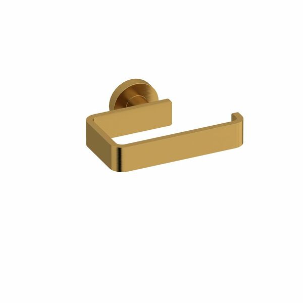 Riobel Paradox Modern Toilet Paper Holder- Brushed Gold