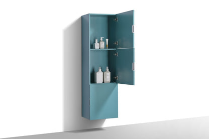 Kube Bath Bliss 18" Wide by 59" High Linen Side Cabinet With Three Doors