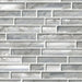 MSI Backsplash and Wall Tile Silver Canvas Interlocking Pattern Glass Tile 12