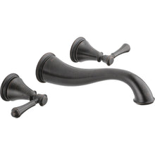 Delta Cassidy Two Handle Wall Mount Lavatory Faucet Trim