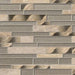 MSI Backsplash and Wall Tile Champagne Toast Glass and Metal Tile Interlocking Pattern 4mm 12