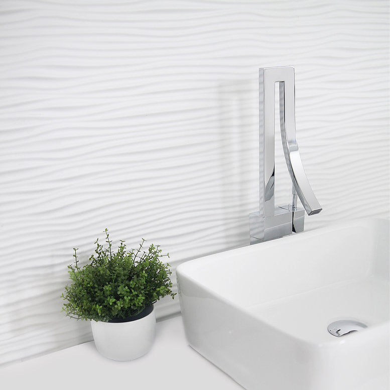 Stylish Vanessa Single Handle 17" Bathroom Faucet for Single Hole Brass Vessel Mixer Tap- Polished Chrome B-101C
