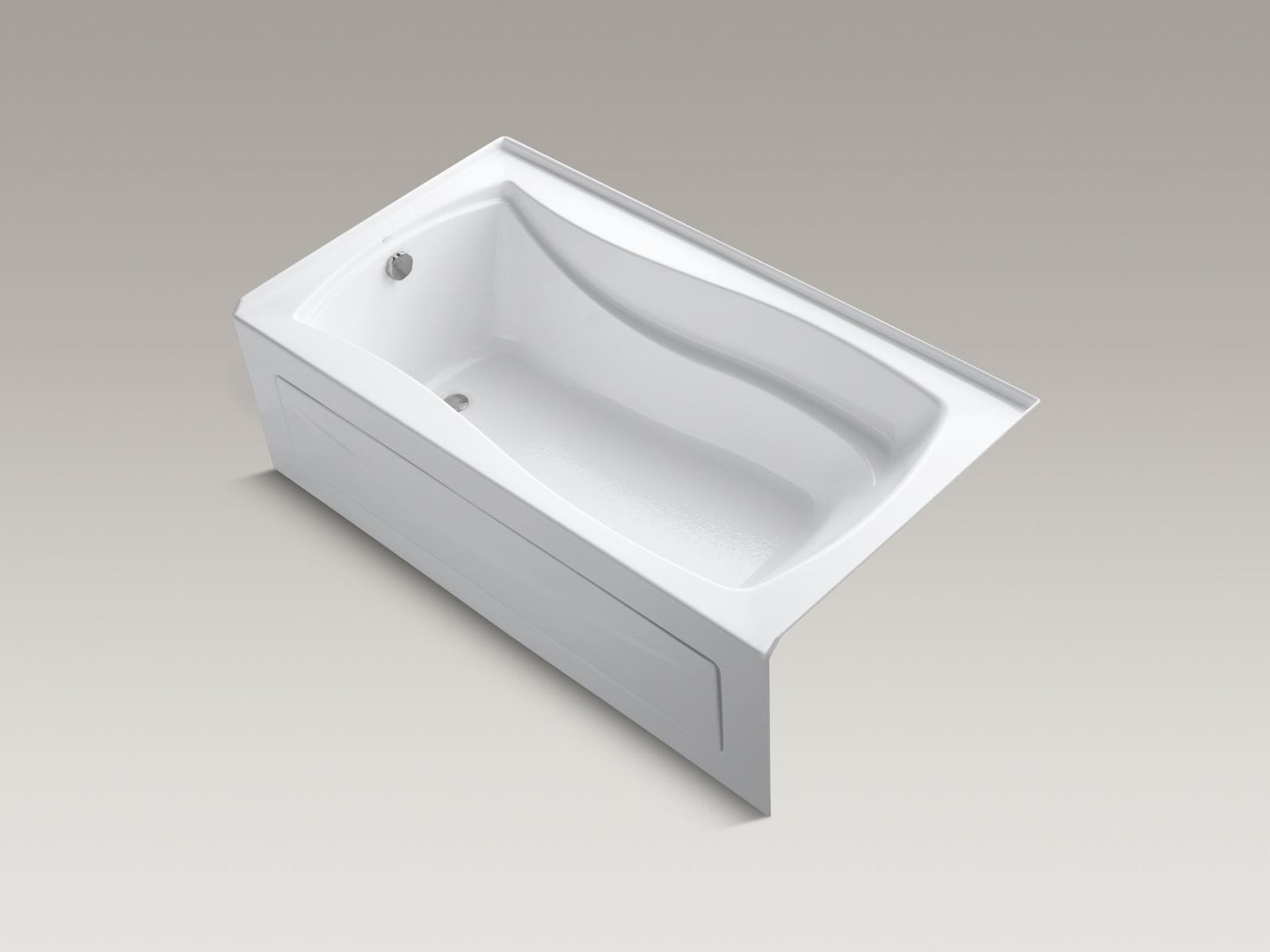 Kohler Mariposa 66" x 36" alcove bath with integral apron and left-hand drain -White