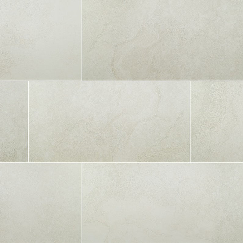MSI Legend White Matte Porcelain Tile 12" x 24"
