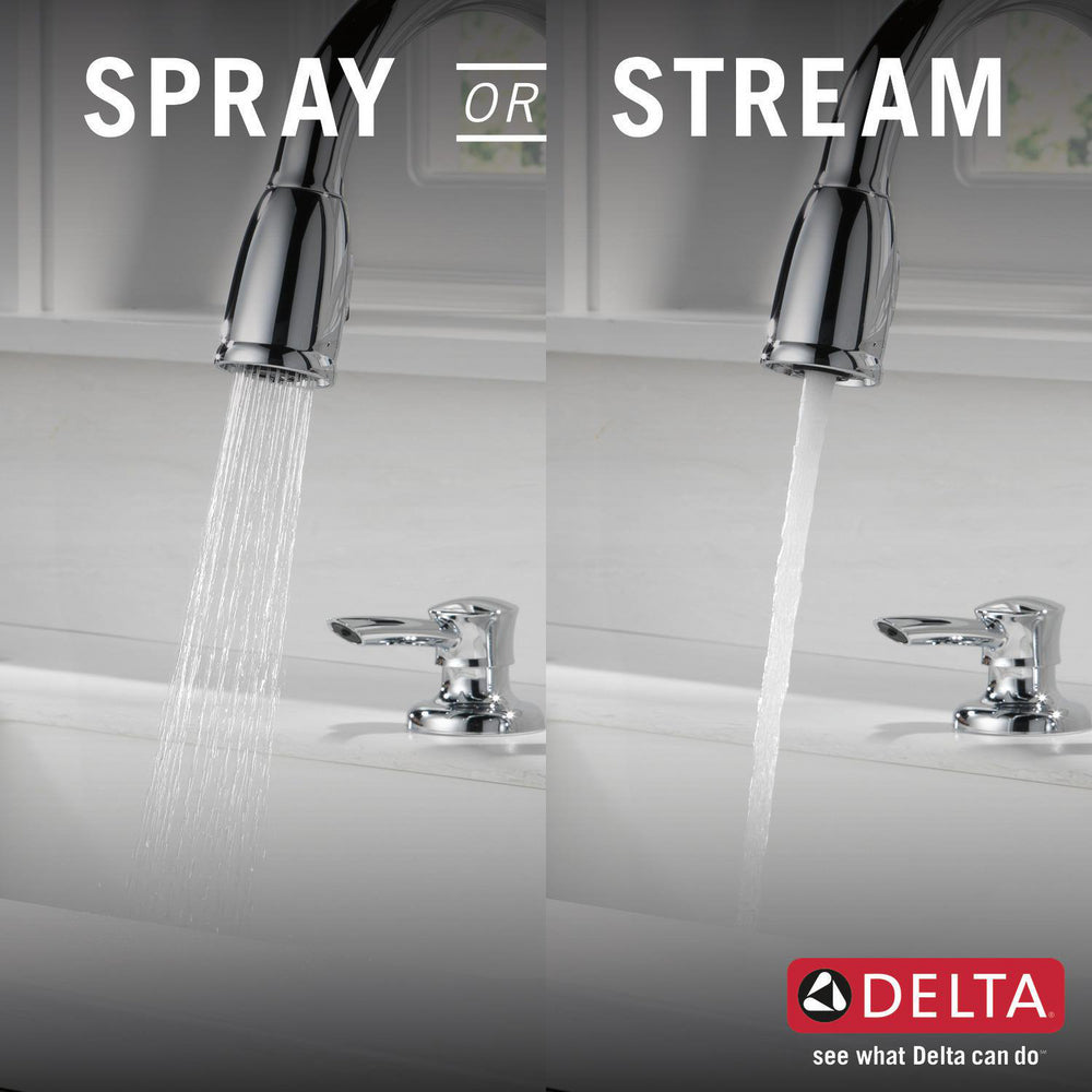 Delta Kate Single Handle Pull-down Kitchen Faucet With Soap Dispenser