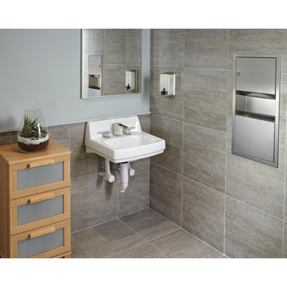Delta Ara Two Handle Widespread Lavatory Faucet With Channel Spout