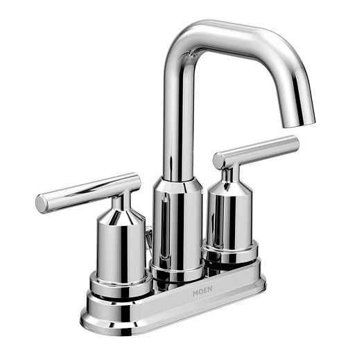 Moen Gibson Chrome Two-Handle High Arc Bathroom Faucet