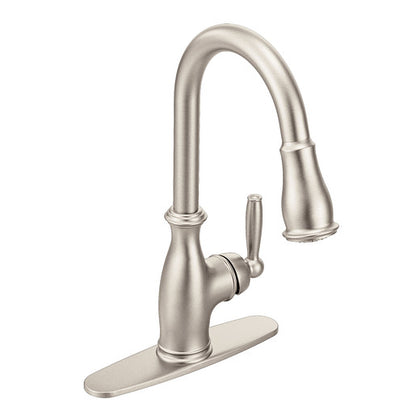 Moen Brantford Spot Resist Stainless One-Handle High Arc Pulldown Kitchen Faucet