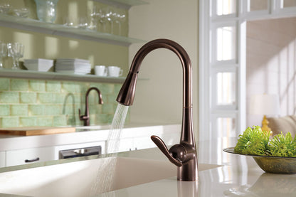 Moen Arbor Oil Rubbed Bronze One-Handle High Arc Pulldown Bar Faucet