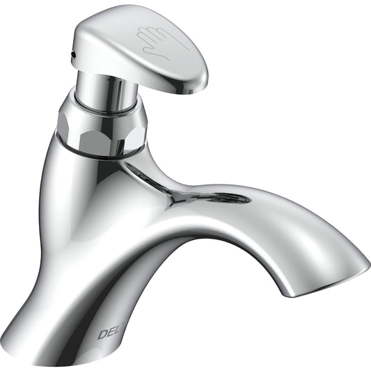 Delta Commercial Single Hole Metering Slow-close Lavatory Faucet
