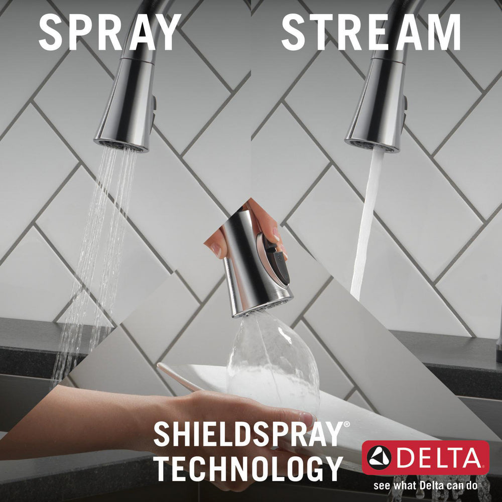 Delta Emmeline Touch 2O Pull-down Kichen Faucet 1L With Shieldspray