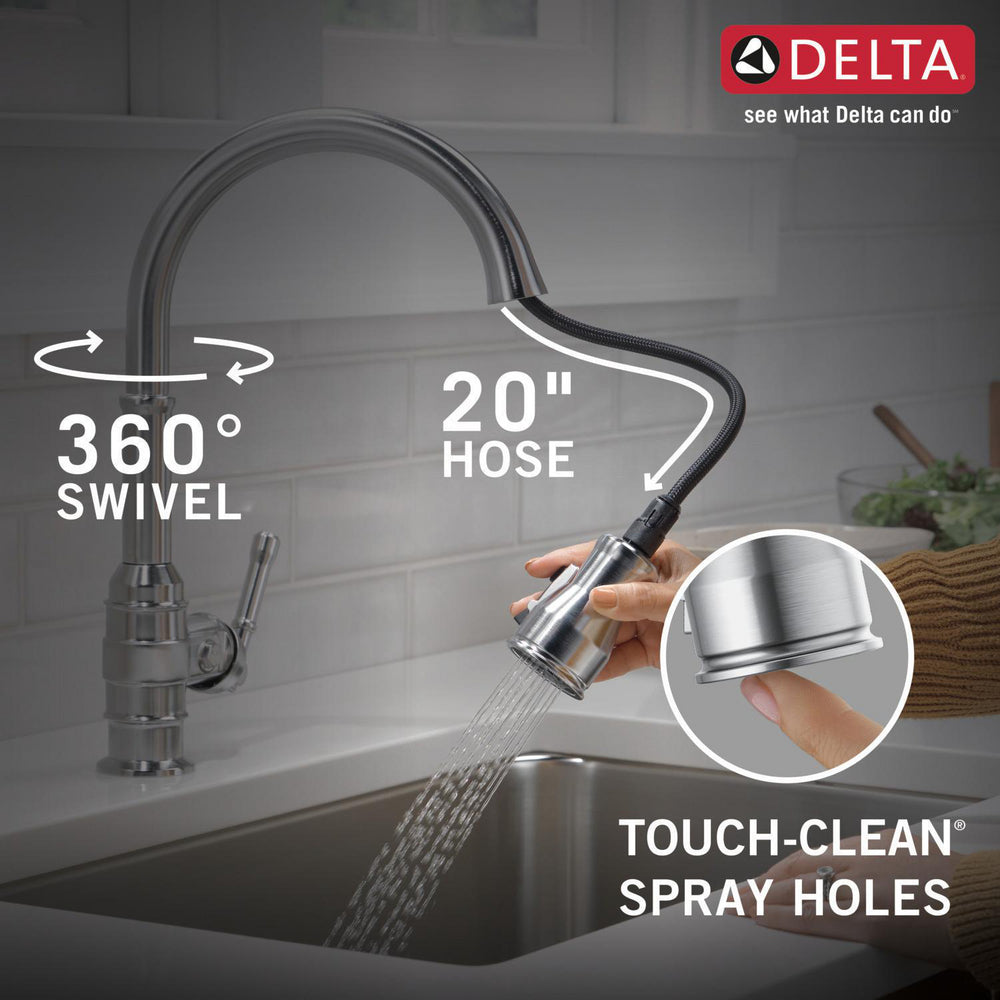 Delta Broderick Single Handle Pull-down Kitchen Faucet