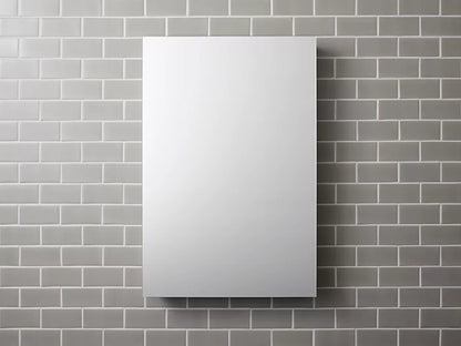 Kohler Catalan 24-1/8"W X 36-1/8"H Aluminum Single-door Medicine Cabinet With 170 Degree Hinge